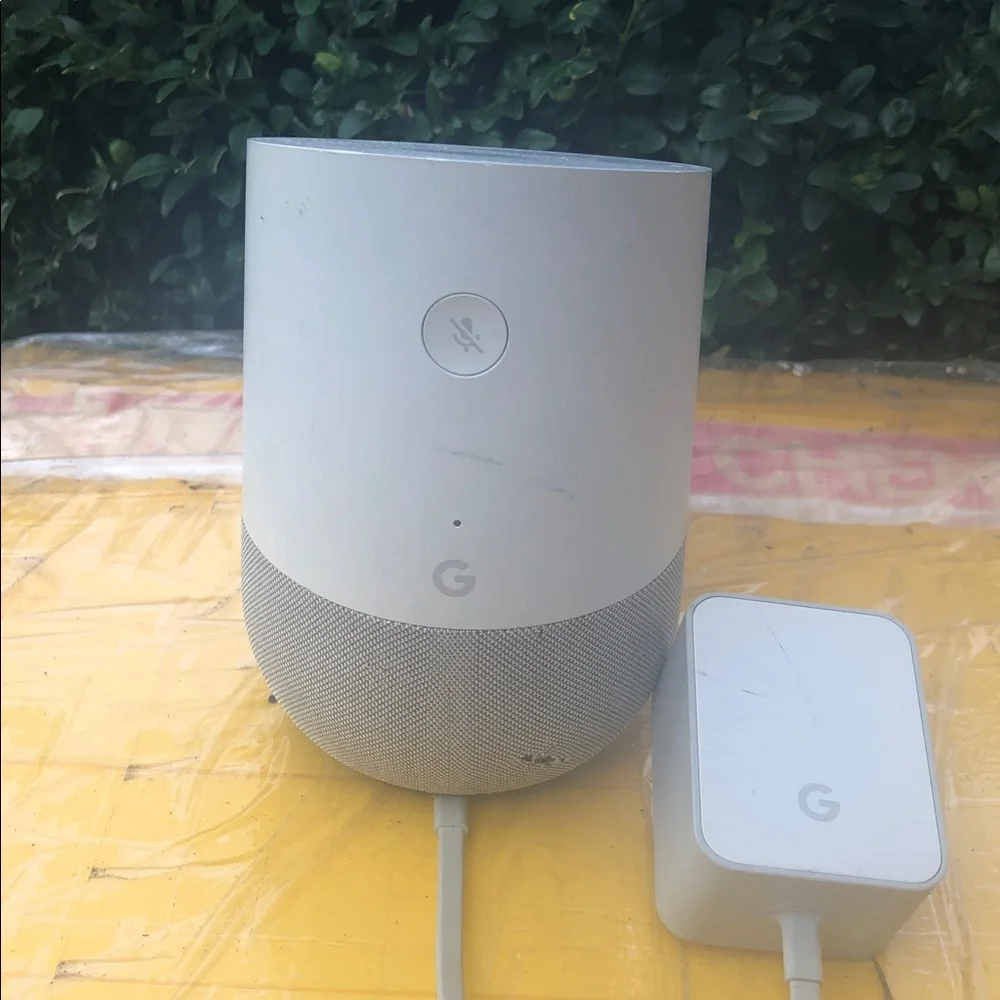 Google Home Smart Assistant SPEAKER VOICE Google ASSIST White Slate